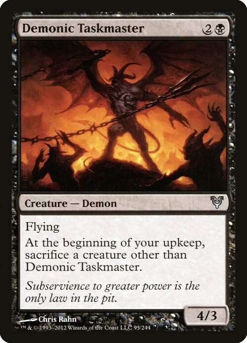 Demonic Taskmaster Card Front