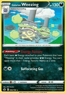 Galarian Weezing Card Front