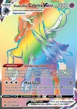 Shadow Rider Calyrex VMAX Card Front