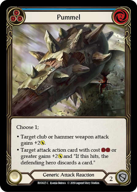 Pummel - Blue Card Front