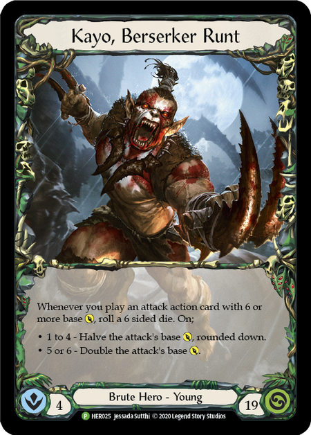 Kayo, Berserker Runt Card Front