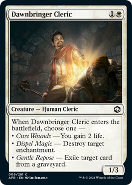 Dawnbringer Cleric Card Front