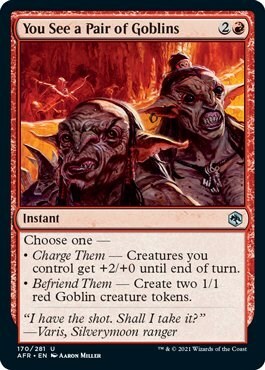 You See a Pair of Goblins Card Front