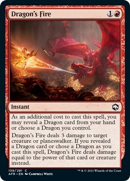 Dragon's Fire Card Front