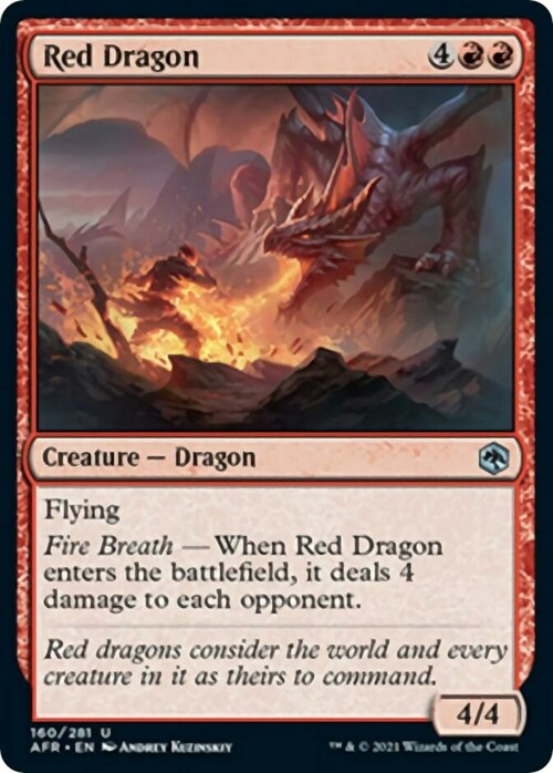 Red Dragon Card Front