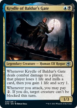 Krydle of Baldur's Gate Card Front