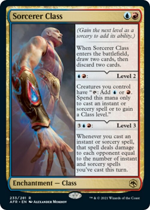 Sorcerer Class Card Front