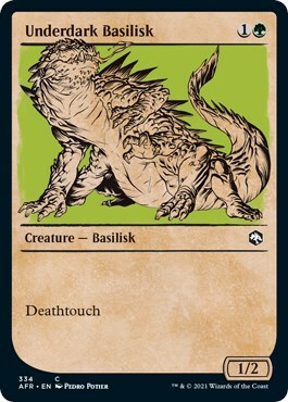 Underdark Basilisk Card Front