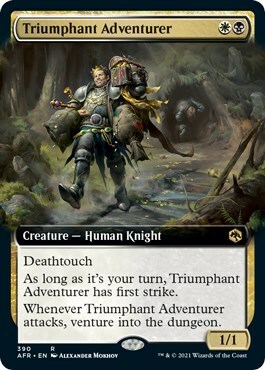 Triumphant Adventurer Card Front