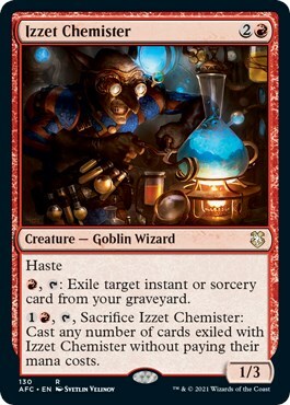 Izzet Chemister Card Front