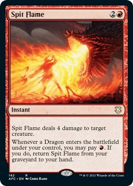 Spit Flame Card Front