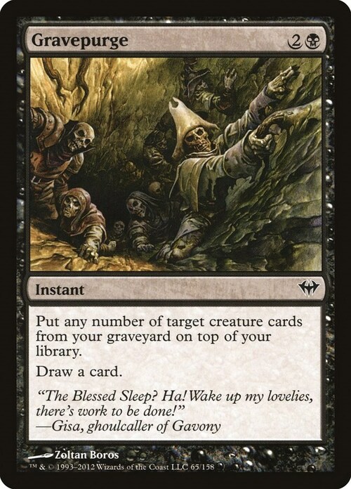 Gravepurge Card Front