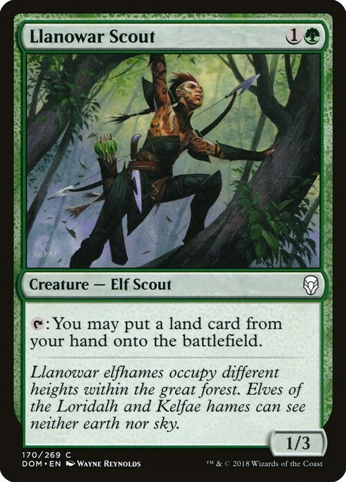 Llanowar Scout Card Front