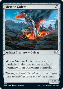 Meteor Golem Card Front