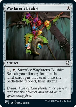 Wayfarer's Bauble Card Front