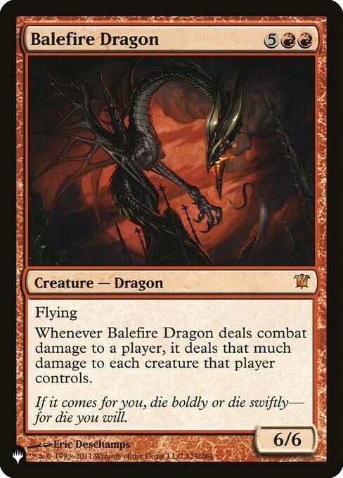 Balefire Dragon Card Front