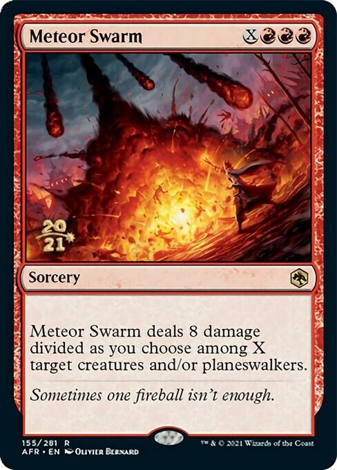 Meteor Swarm Card Front