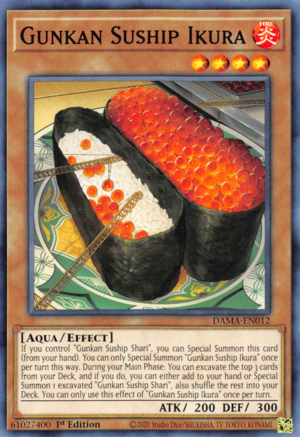 Gunkan Suship Ikura Card Front