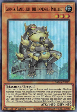 Gizmek Taniguku, the Immobile Intellect Card Front