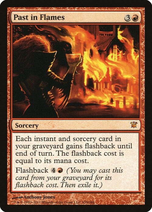 Past in Flames Card Front