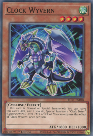 Clock Wyvern Card Front