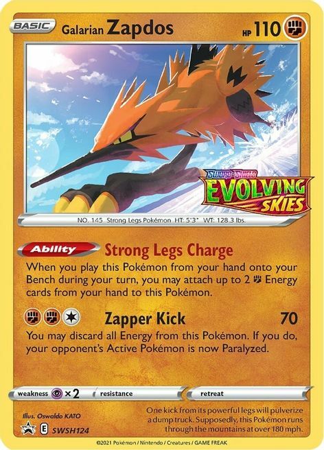 Galarian Zapdos Card Front