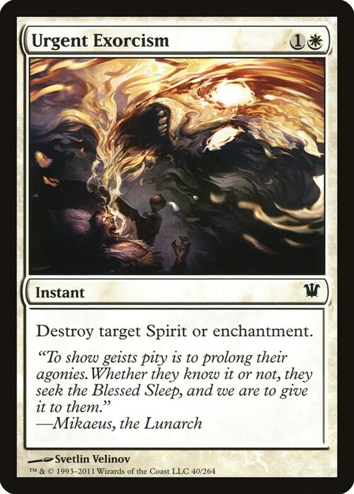 Urgent Exorcism Card Front