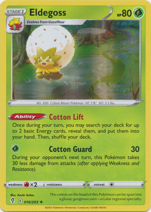 Eldegoss Card Front