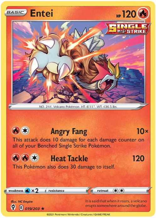 Entei Card Front