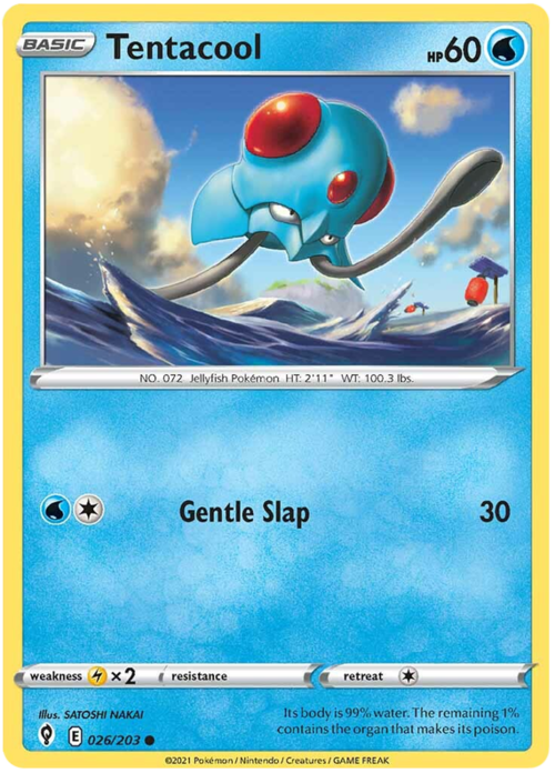 Tentacool Card Front