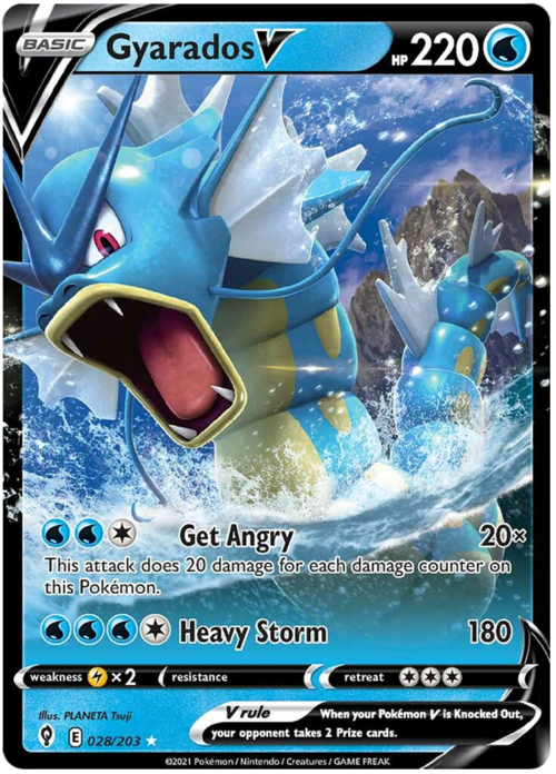 Gyarados V Card Front