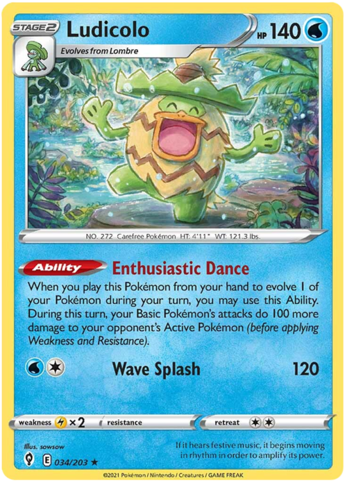 Ludicolo Card Front