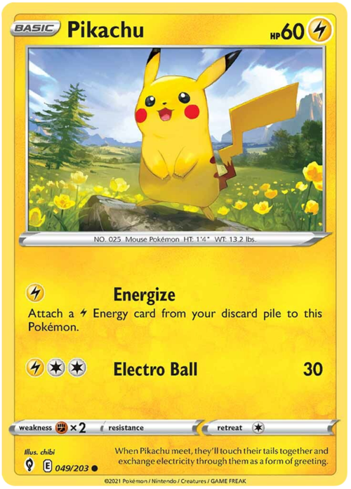 Pikachu Card Front