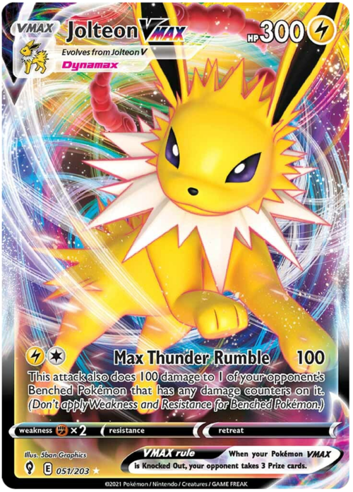 Jolteon VMAX Card Front