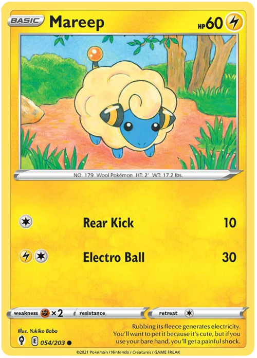 Mareep Card Front