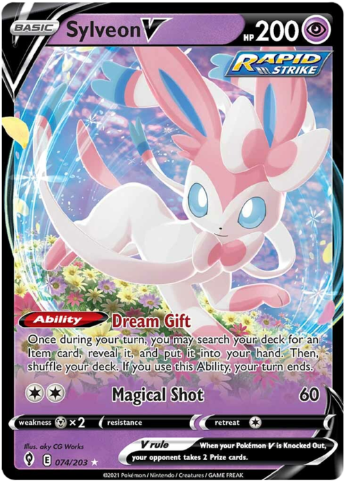 Sylveon V Card Front