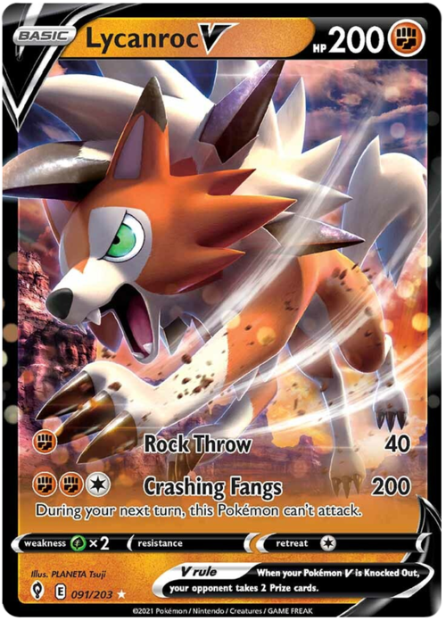 Lycanroc V Card Front