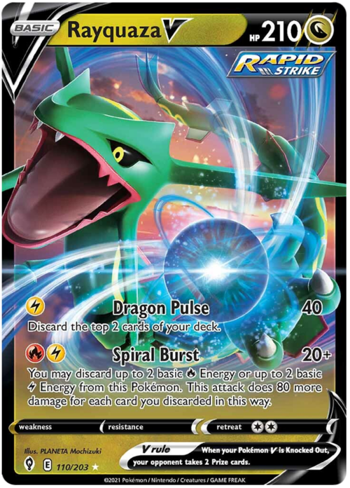 Rayquaza V Card Front