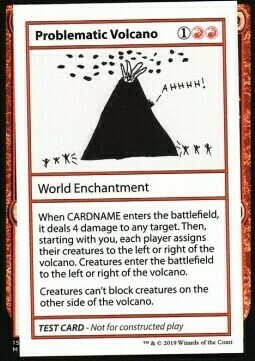 Problematic Volcano Card Front