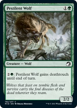 Pestilent Wolf Card Front