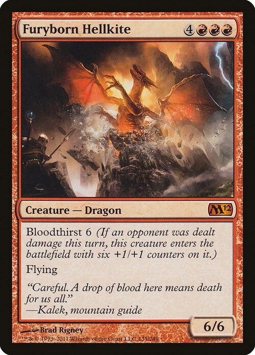 Furyborn Hellkite Card Front