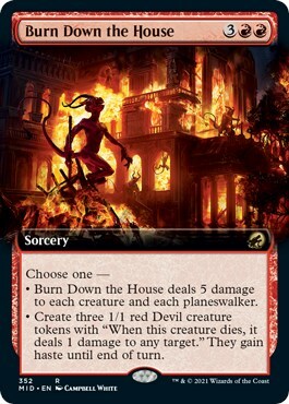 Burn Down the House Card Front