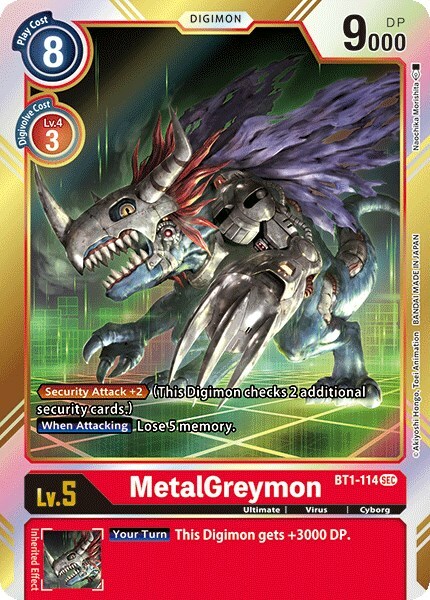 MetalGreymon Card Front