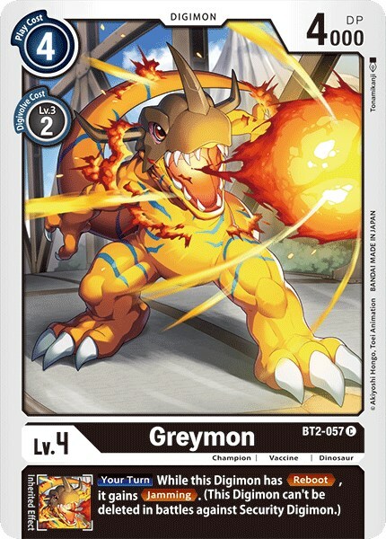 Greymon Card Front