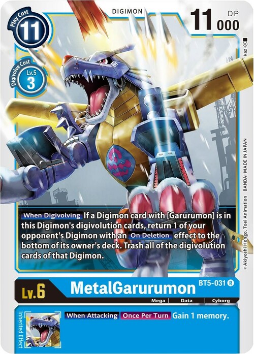 MetalGarurumon Card Front