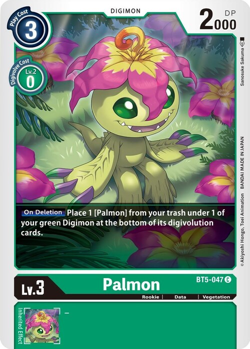 Palmon Card Front