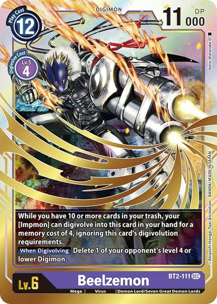 Beelzemon Card Front