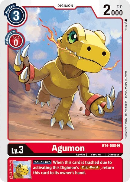 Agumon Card Front