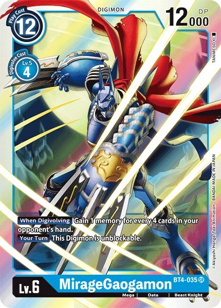 MirageGaogamon Card Front