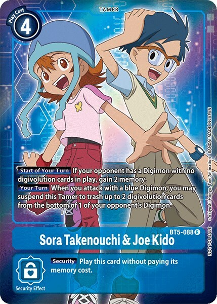 Sora Takenouchi & Joe Kido Card Front